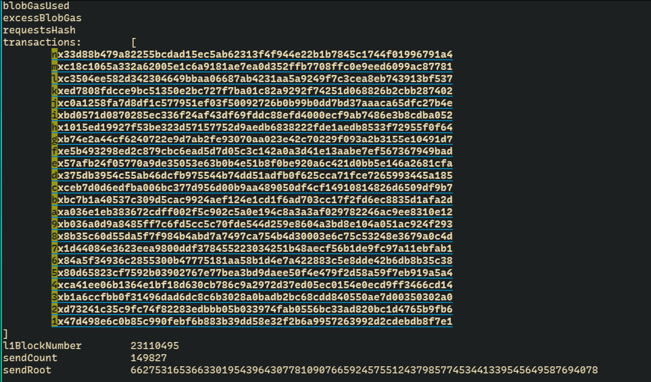 Kitty hints highlighting transaction hashes
